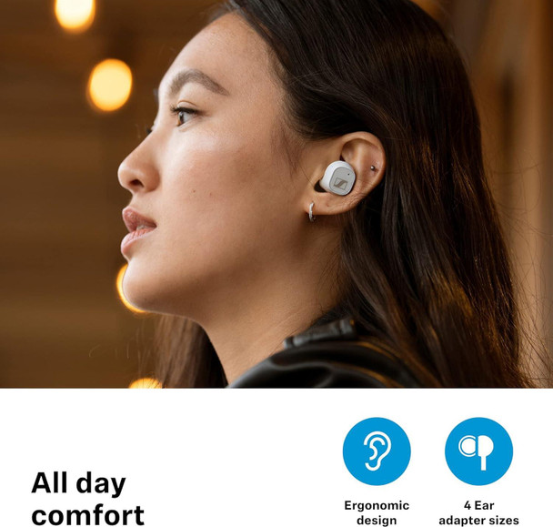 Sennheiser CX Plus True Wireless White ANC Active Noise Cancelling