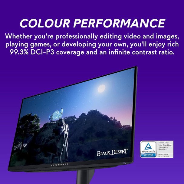 Alienware AW2725DF 27 Inch QHD (2560x1440) Gaming Monitor 360Hz QD OLED 0.03ms