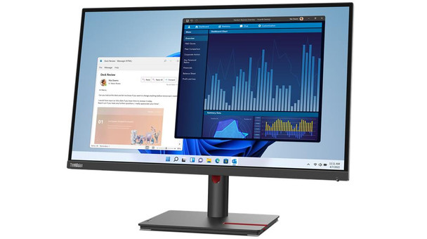 Lenovo ThinkVision T27p-30 27" USB-C Monitor 3840 x 2160 4K UHD IPS Flat Screen Black – image 3