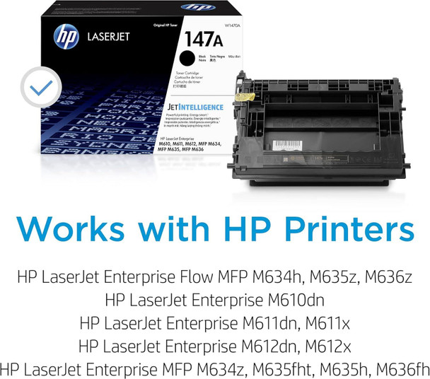 HP W1470A 147A Original LaserJet Toner Cartridge Black Single Pack