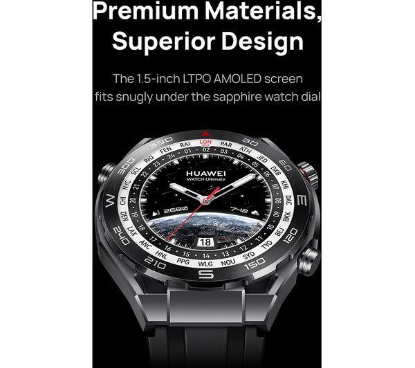 Huawei Watch Ultimate AMOLED GPS Smart Watch - Expedition Black - Large