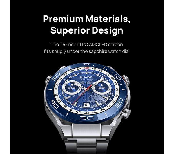 Huawei Watch Ultimate AMOLED GPS Smart Watch - Voyage Blue - Large