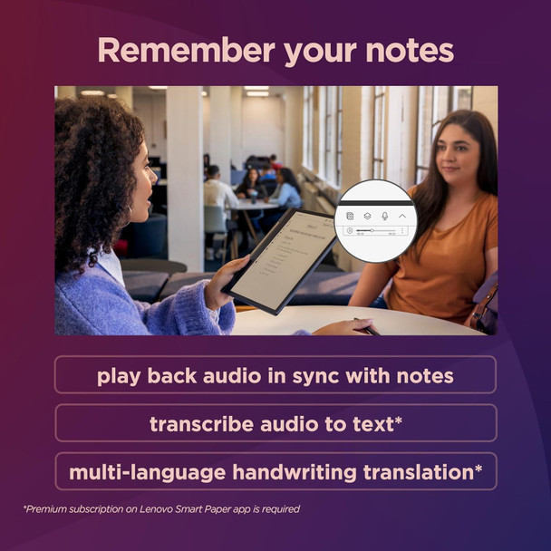 Lenovo Smart Paper 10.3" E-Ink Touch Tablet 4GB Memory 64GB Grey