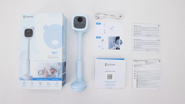 Ezviz BM1 Smart Baby Monitor Camera Battery Powered with Night Vision - Blue – image 3