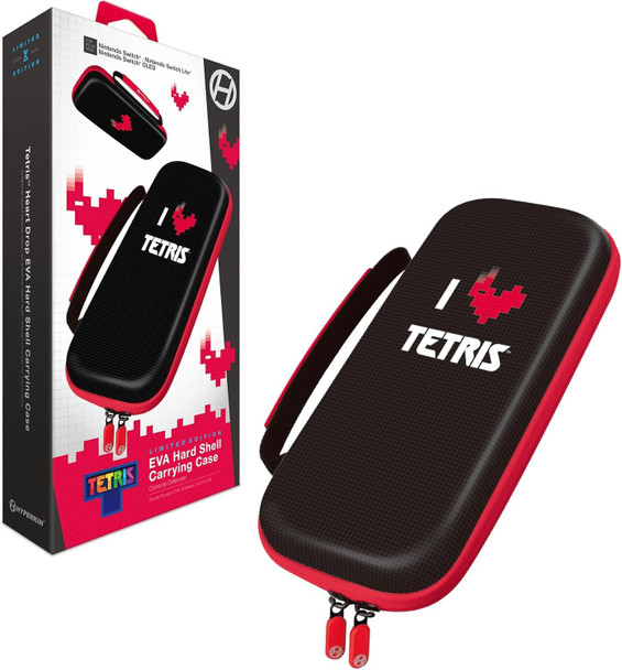 Nintendo Switch Tetris Eva Hard Shell Case I love Tetris Heart 