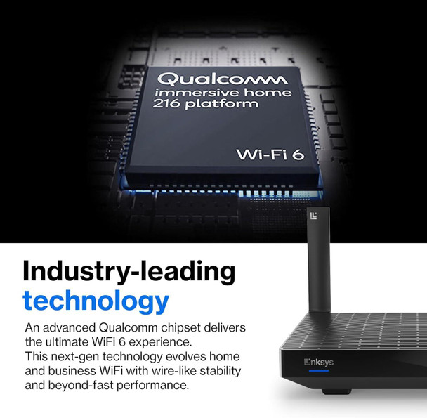 Linksys Hydra Pro 6 MR5500-KE AX5400 Mesh Dual-Band Wi-Fi 6 Broadband Router