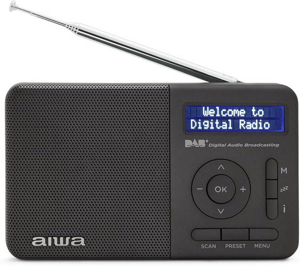 Aiwa RD-40DAB/BK Rechargeable Digital DAB+/FM Portable Radio