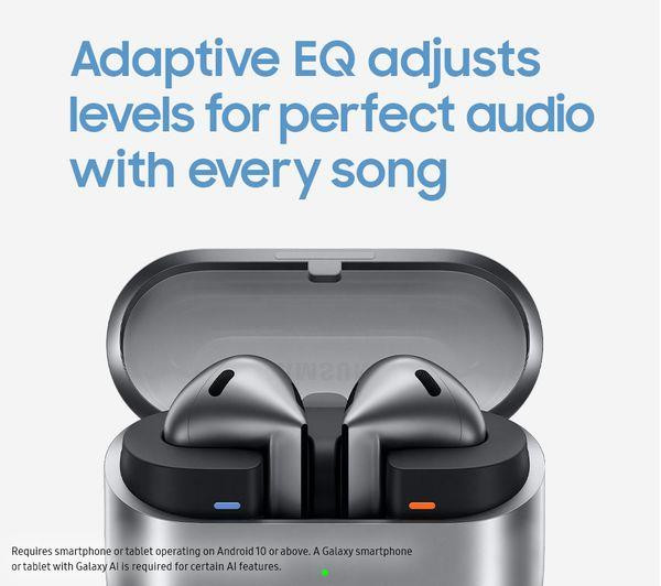 Samsung Galaxy Buds3 Wireless Bluetooth Noise-Cancelling Earbuds - Silver