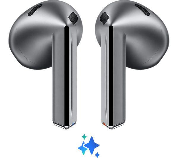 Samsung Galaxy Buds3 Wireless Bluetooth Noise-Cancelling Earbuds - Silver