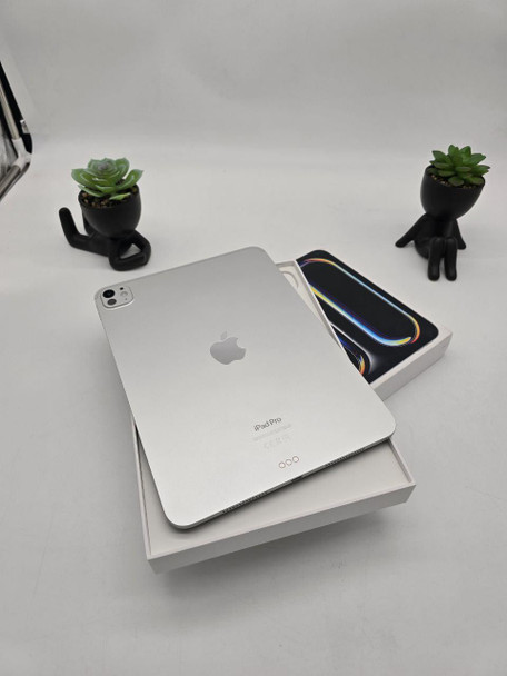 Apple iPad Pro 11" M4 WIFI 256GB Silver Tablet 0 cycle count 100% battery health