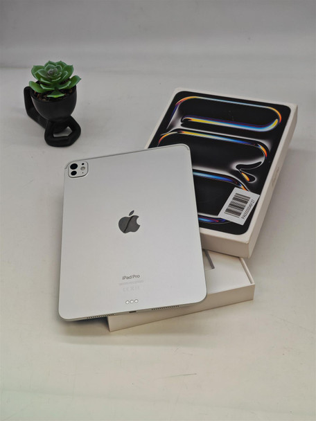 Apple iPad Pro 11" M4 WIFI 256GB Silver Tablet 0 cycle count 100% battery health