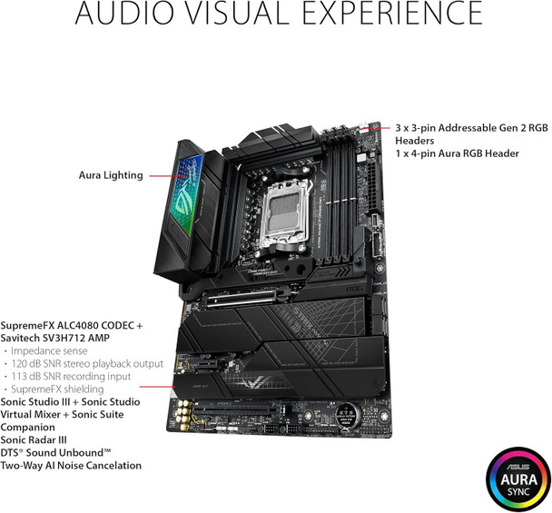 ASUS ROG Strix X670E-F Gaming WiFi ATX Motherboard - AM5, DDR5, PCIe 5.0