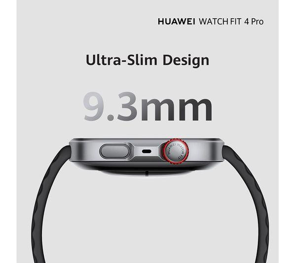 HUAWEI Watch Fit 4 Pro Smartwatch Titanium Black ECG GPS 10-Day Battery