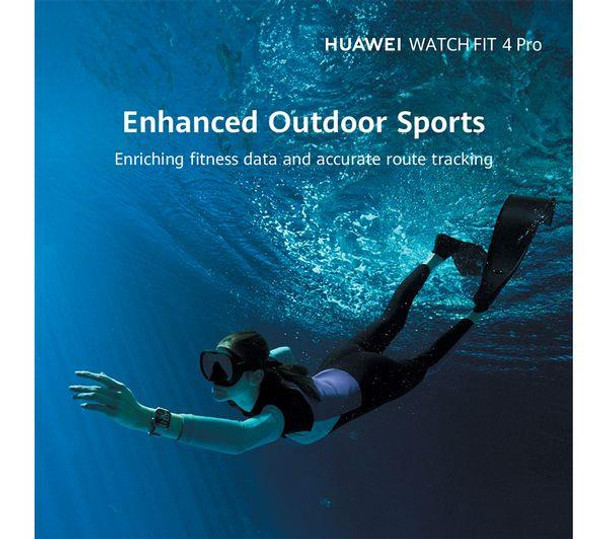 HUAWEI Watch Fit 4 Pro Smartwatch Titanium Black ECG GPS 10-Day Battery