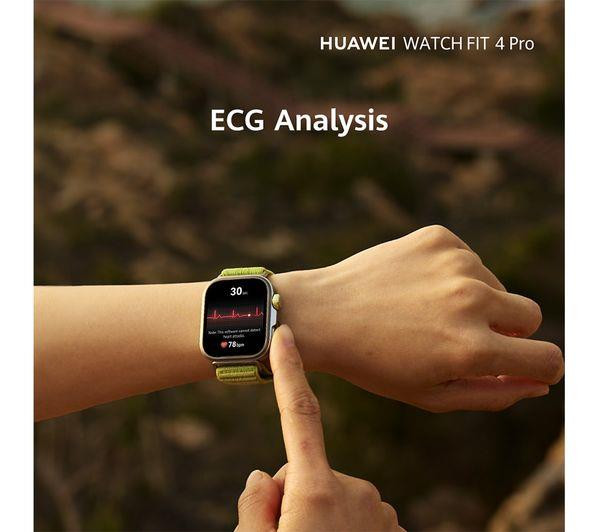 HUAWEI Watch Fit 4 Pro Smartwatch Titanium Black ECG GPS 10-Day Battery