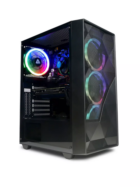 CyberPower PC Eurus Gaming PC AMD Ryzen 5 5500 RTX 4060 16GB RAM 1TB SSD