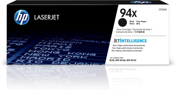 HP 94X High Yield Black Original LaserJet Toner Cartridge CF294X