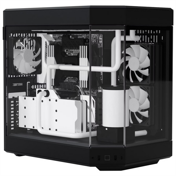 HYTE Y60 Dual Chamber Mid-Tower ATX Gaming Desktop PC Case - Black
