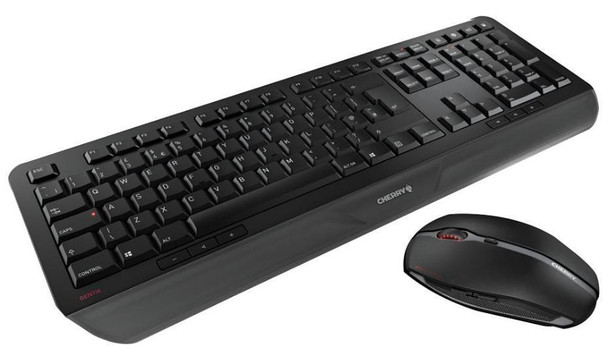 CHERRY GENTIX Desktop Wireless Keyboard & Mouse Set Black