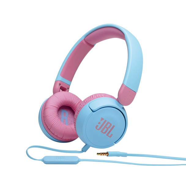 JBL Junior 310 Childrens Kids Headphones Blue + Pink