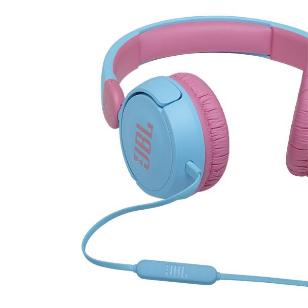 JBL Junior 310 Childrens Kids Headphones Blue + Pink