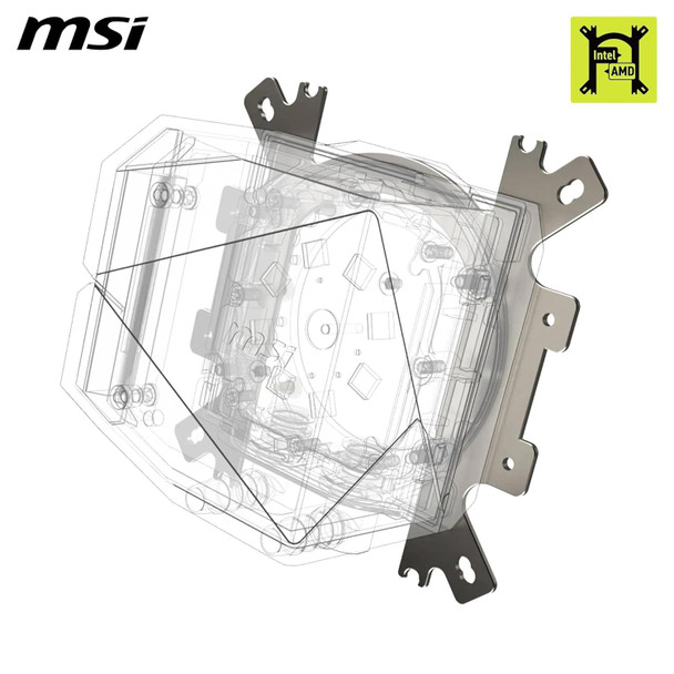 MSI MAG CORELIQUID I240 WHITE AIO CPU Liquid Cooler – image 5