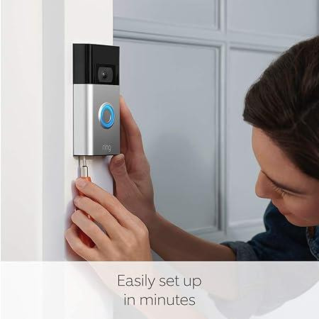 Ring Video Smart Doorbell (2nd Gen) Satin Nickel