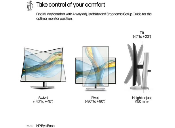 HP Series 5 Pro 524pn 24" WUXGA 100Hz IPS Monitor USB Hub