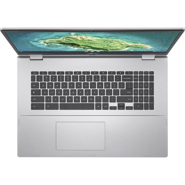 Asus Chromebook 17.3" Laptop Intel Pentium N6000 4GB RAM 128GB eMMC Silver