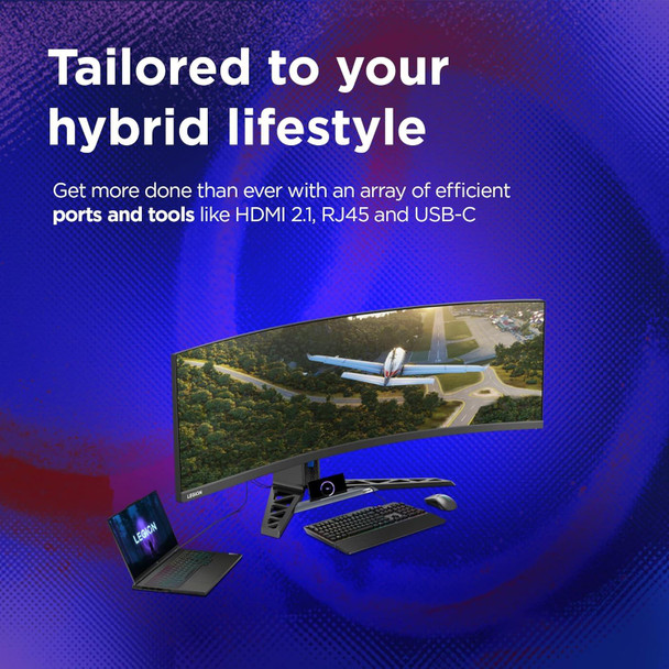 Lenovo Legion R45w-30 44.5" Curved DQHD 170Hz Gaming Monitor