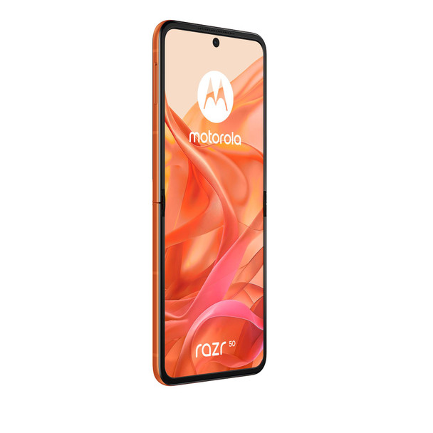 Moto Razr 50 256GB 5G Unlocked Flip Phone Spritz Orange