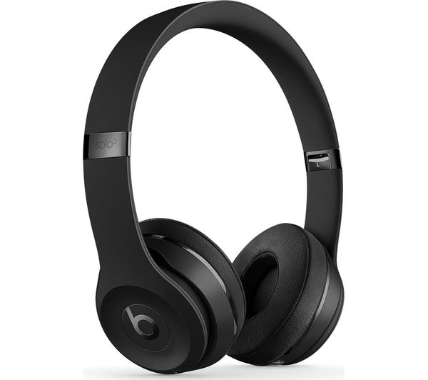 Beats Solo 3 Wireless On-Ear Headphones w/ Apple W1 Chip & 40h Battery - Black