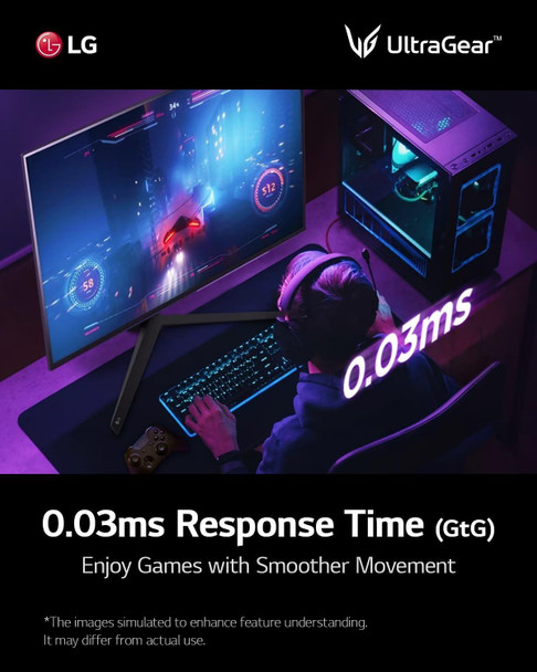 LG UltraGear 27GS95QE 27" QHD WOLED 240Hz 0.03ms Gaming Monitor