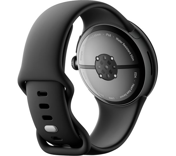 Google Pixel Watch 3 4G LTE Smartwatch - 45mm, Black Obsidian Band
