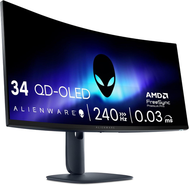 Dell Alienware AW3425DW 34" QD-OLED 240Hz Ultrawide Gaming Monitor