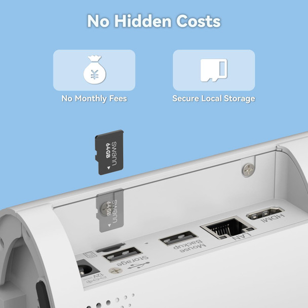 Swann AllSecure 4K Wire-Free Security CCTV System, 2 Cameras, No Monthly Fees