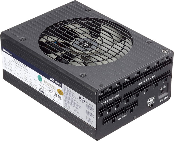 Corsair AX1600i Digital ATX Power Supply PSU - 1600W, Titanium, GaN