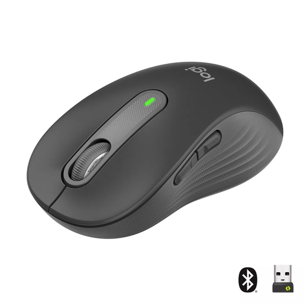 Logitech Signature M650L Wireless Mouse Graphite SilentTouch SmartWheel
