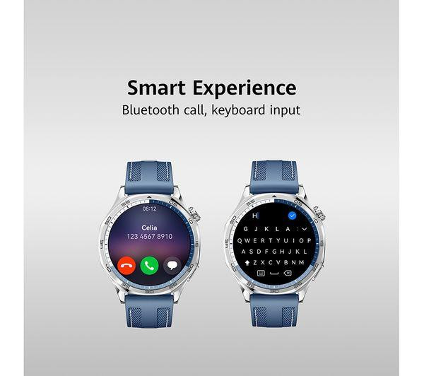 HUAWEI Watch GT 5 46mm Smartwatch Silver with Blue Nylon Strap GPS Heart Rate