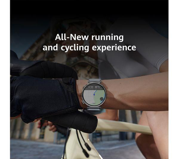 HUAWEI Watch GT 5 46mm Smartwatch Silver with Blue Nylon Strap GPS Heart Rate