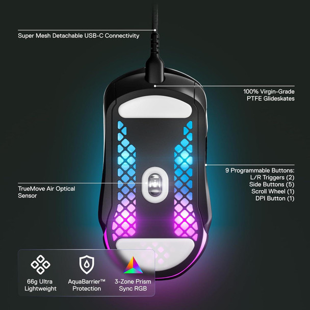 Steelseries Aerox 5 RGB Optical Gaming Mouse