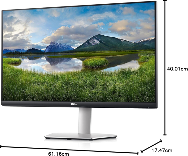 Dell S2721QSA 27" 4K UHD IPS Monitor 60Hz Speakers Silver Adjustable Stand