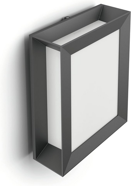 Philips Karp Outdoor Wall Light LED Lantern Anthracite Grey Garden Porch IP44