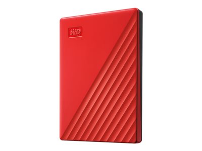 WD My Passport 2TB Portable External Hard Drive Red USB 3.2 Red