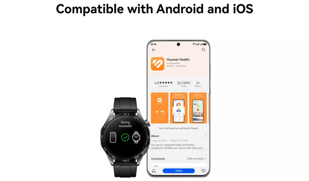 Huawei Android Watch GT 4 46mm Smart Watch - Black
