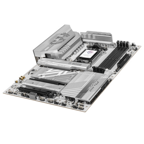 MSI MPG B850 EDGE TI WIFI Motherboard AM5 ATX DDR5 PCIe 5.0 Wi-Fi 7 - White