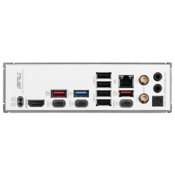 MSI MPG B850 EDGE TI WIFI Motherboard AM5 ATX DDR5 PCIe 5.0 Wi-Fi 7 - White