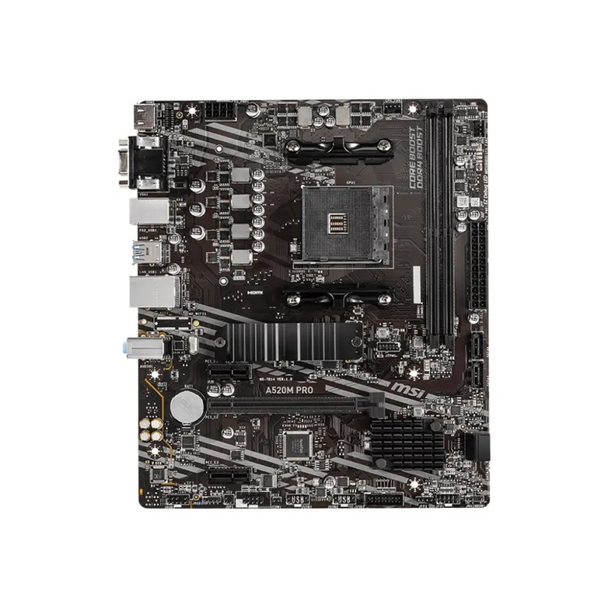 MSI A520M PRO AMD AM4 Motherboard mATX DDR4 M.2 Shield Frozr for Ryzen 5000