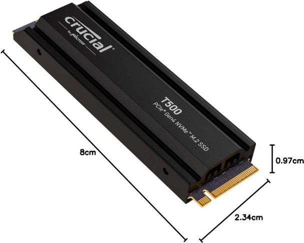Crucial T500 1TB SSD PCIe Gen4 NVMe M.2 Internal Gaming PS5