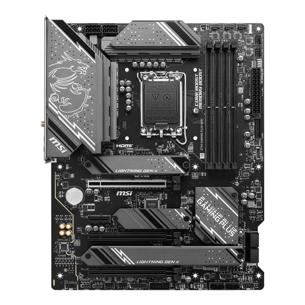 MSI Z790 GAMING PLUS WIFI Motherboard 1700 ATX Intel DDR5 OC PCIe 5.0 20G USB – image 2